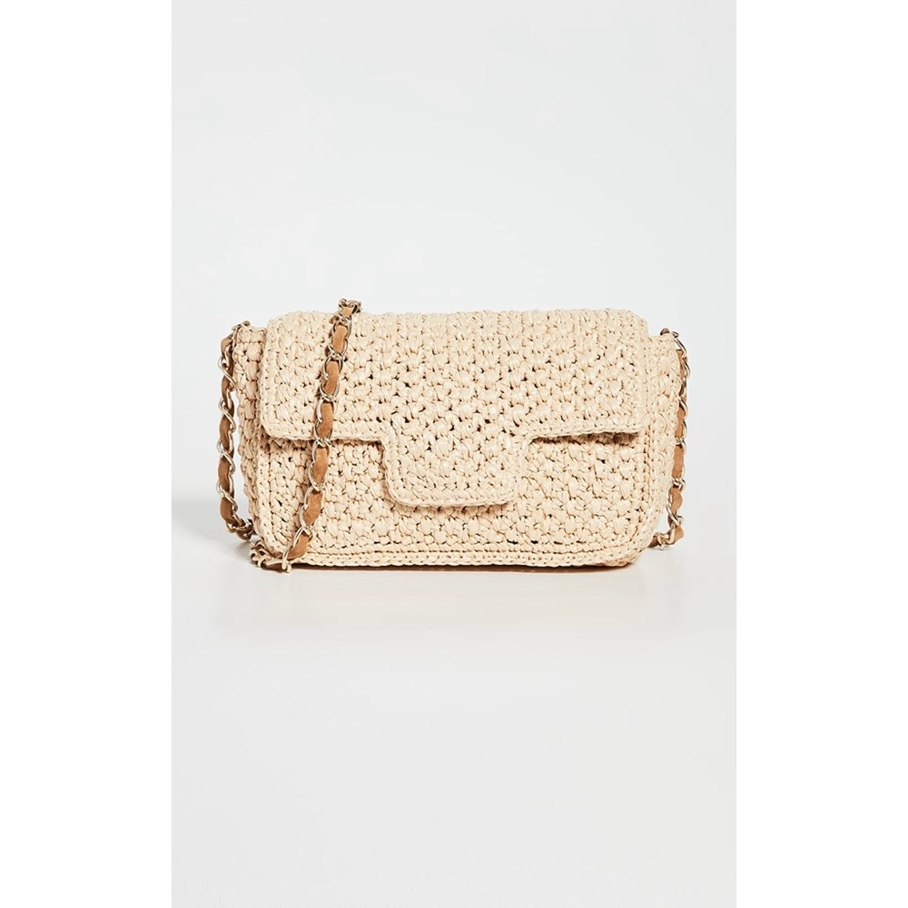 Caterina Bertini Straw Crossbody Bag